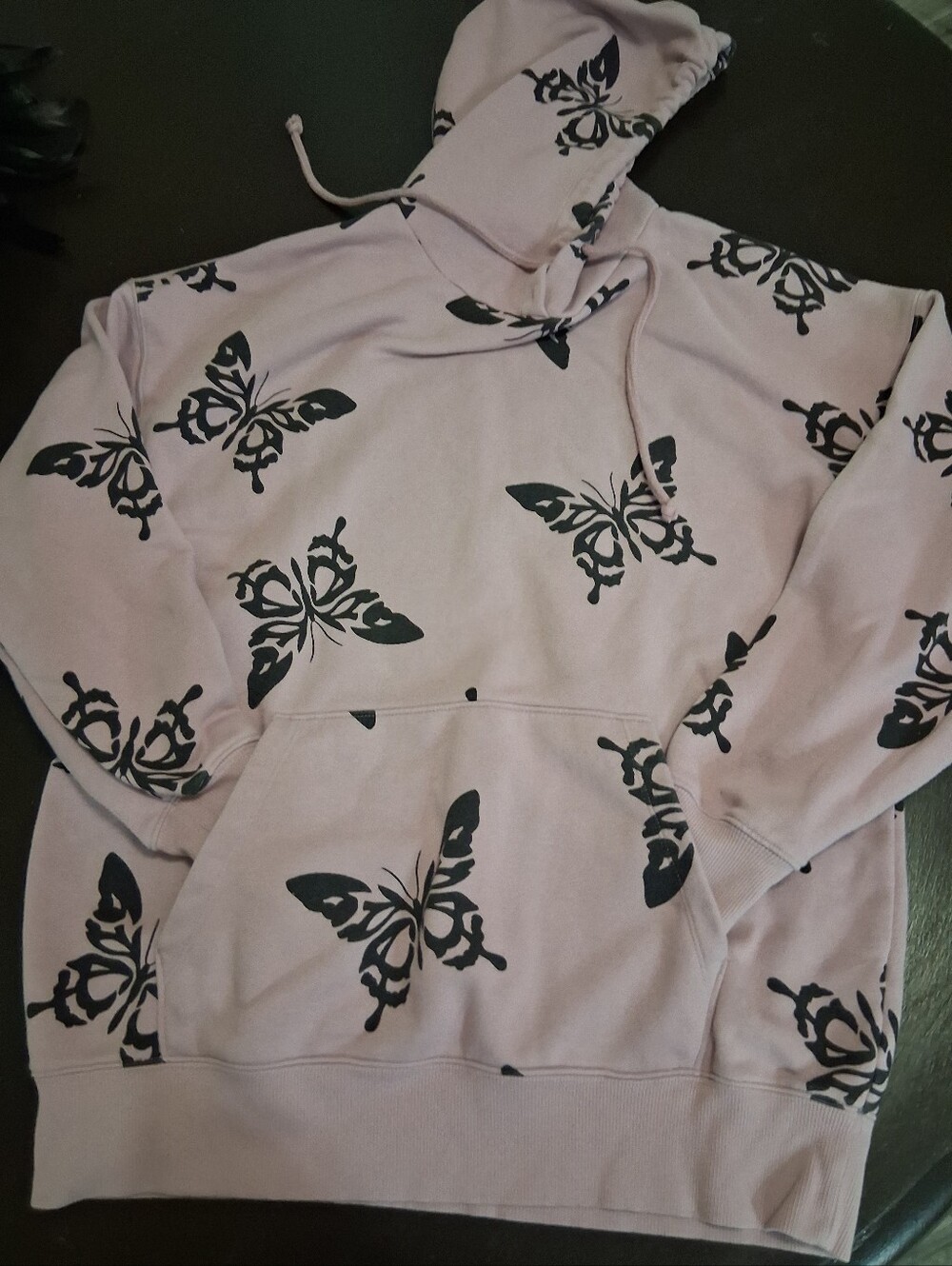 Butterfly Print Hoodie Sweatshirt